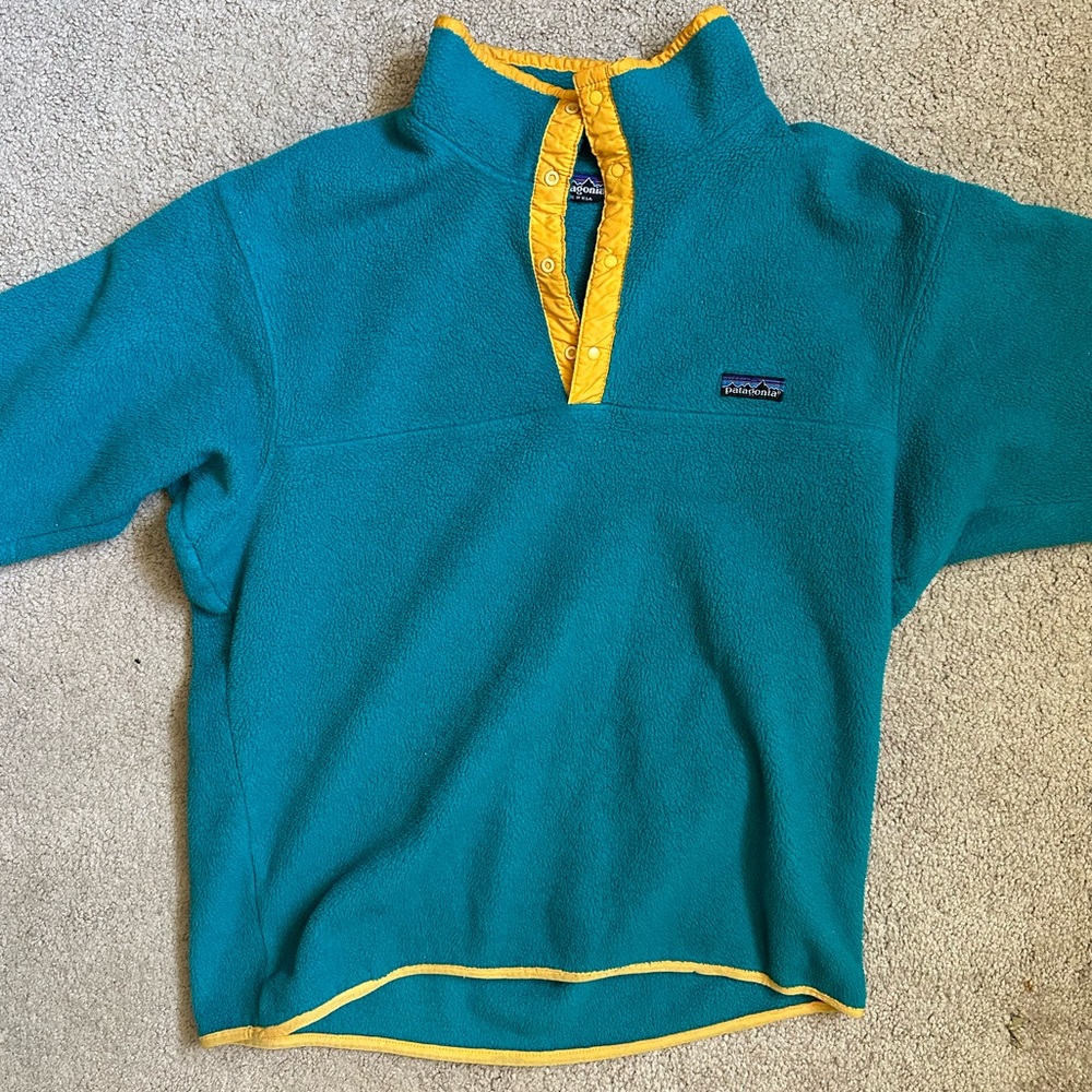 Vintage Patagonia Fleece Jacket Quarter Zip in perfect condition